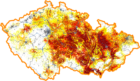 Intenzita sucha - 27. červenec 2014