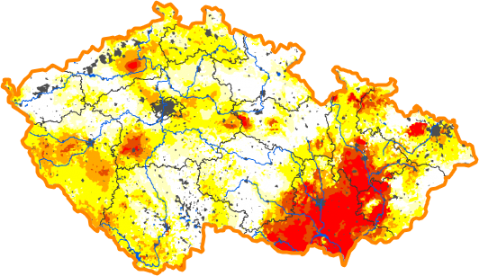 Intenzita sucha - 13. květen 2012