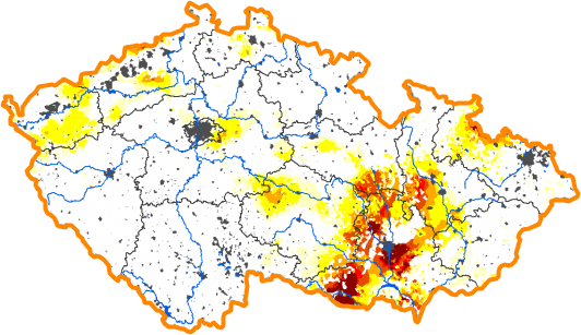 Intenzita sucha - 14. říjen 2012