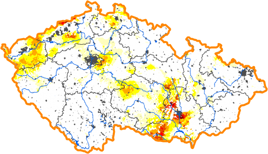 Intenzita sucha - 21. říjen 2012