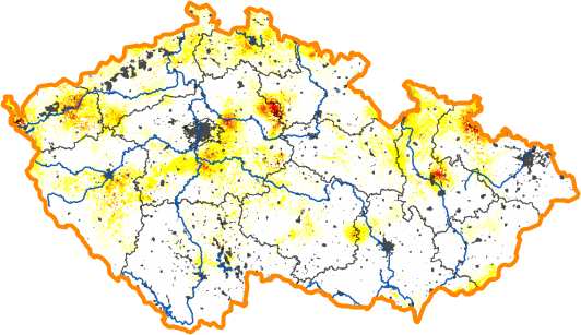 Intenzita sucha - 24. květen 2015