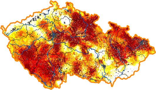 Intenzita sucha - 27. září 2015