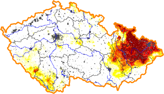 Intenzita sucha - 27. prosinec 2015