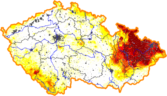 Intenzita sucha - 3. leden 2016