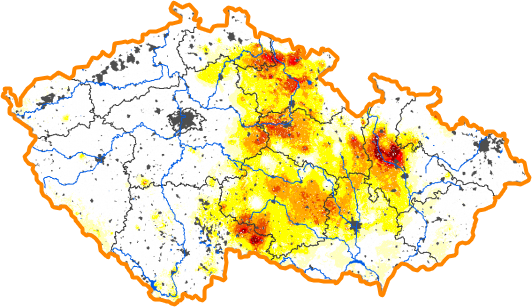 Intenzita sucha - 4. prosinec 2016