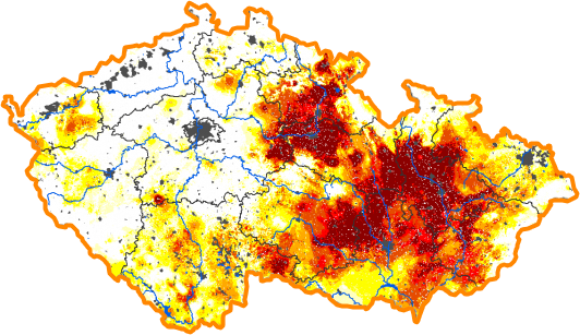 Intenzita sucha - 19. únor 2017