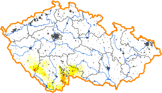 Intenzita sucha - 8. říjen 2017