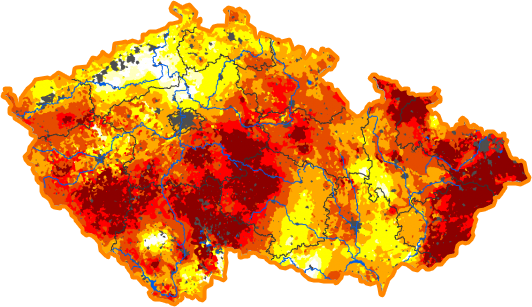 Intenzita sucha - 6. květen 2018