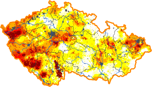 Intenzita sucha - 20. květen 2018