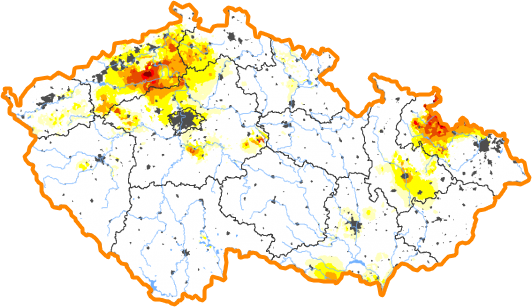 Intenzita sucha - 14. červen 2020