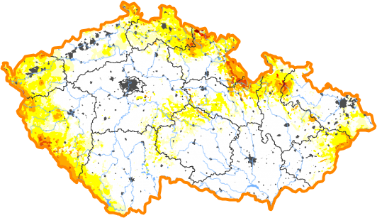 Intenzita sucha - 13. prosinec 2020