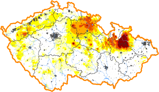 Intenzita sucha - 26. prosinec 2021