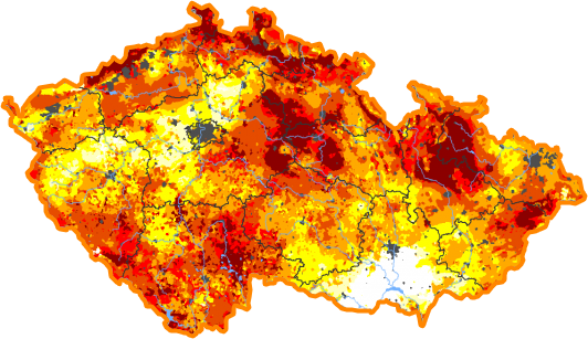 Intenzita sucha - 27. březen 2022