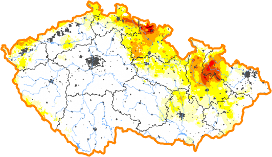 Intenzita sucha - 18. prosinec 2022