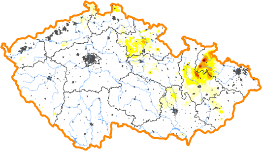 Intenzita sucha - 1. leden 2023