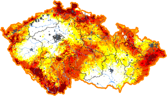 Intenzita sucha - 14. duben 2024