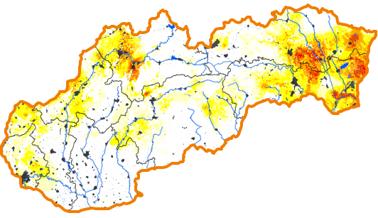 Intenzita sucha - 26. august 2018