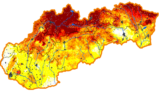 Intenzita sucha - 7. júl 2019