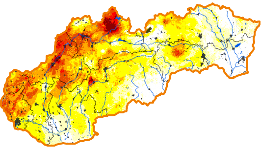 Intenzita sucha - 16. júl 2023