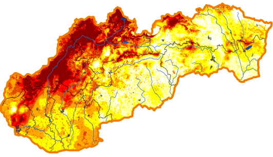 Intenzita sucha - 4. máj 2025