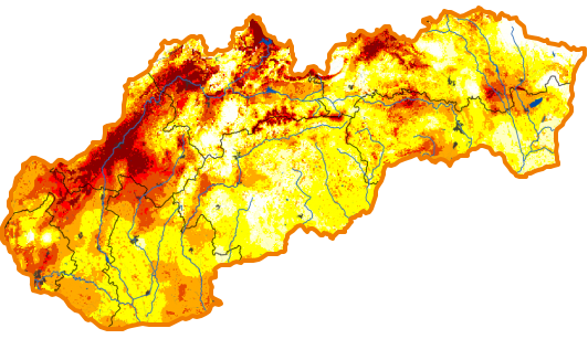 Intenzita sucha - 18. máj 2025