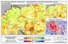 Dopady na vegetaci - Evropa - 17. září 2017