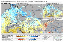 Index půdní vláhy - Evropa - 5. únor 2017
