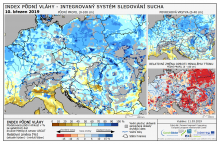 Index půdní vláhy - Evropa - 10. březen 2019