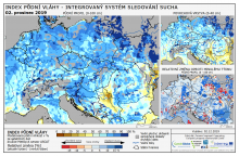 Index půdní vláhy - Evropa - 1. prosinec 2019