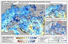 Index půdní vláhy - Evropa - 8. prosinec 2019