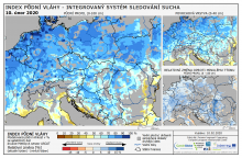 Index půdní vláhy - Evropa - 9. únor 2020