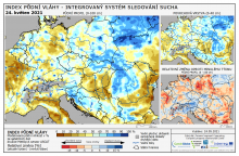 Index půdní vláhy - Evropa - 23. květen 2021