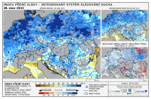 Index půdní vláhy - Evropa - 27. únor 2022
