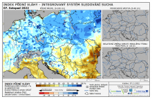 Index půdní vláhy - Evropa - 6. listopad 2022