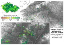 Vegetace trvalých kultur - 15. březen 2020